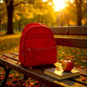 NICOLE MILLER Red Backpack